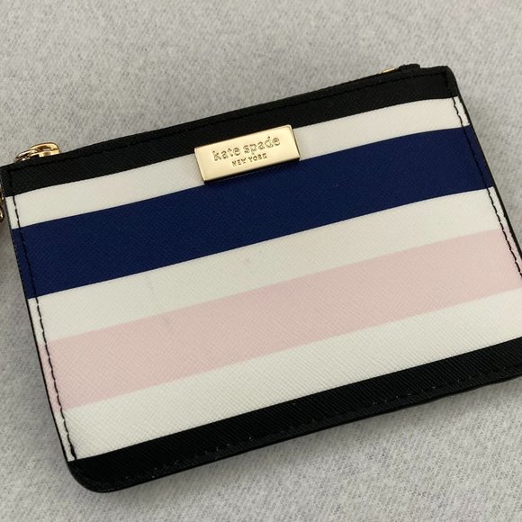 Kate Spade "Bitsy" Cruise Stripe Card Holder/Coin Purse - Picture 2 of 7